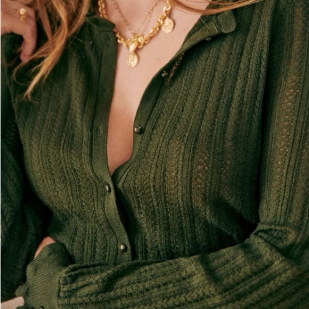 Sezane Louis cardigan khaki S